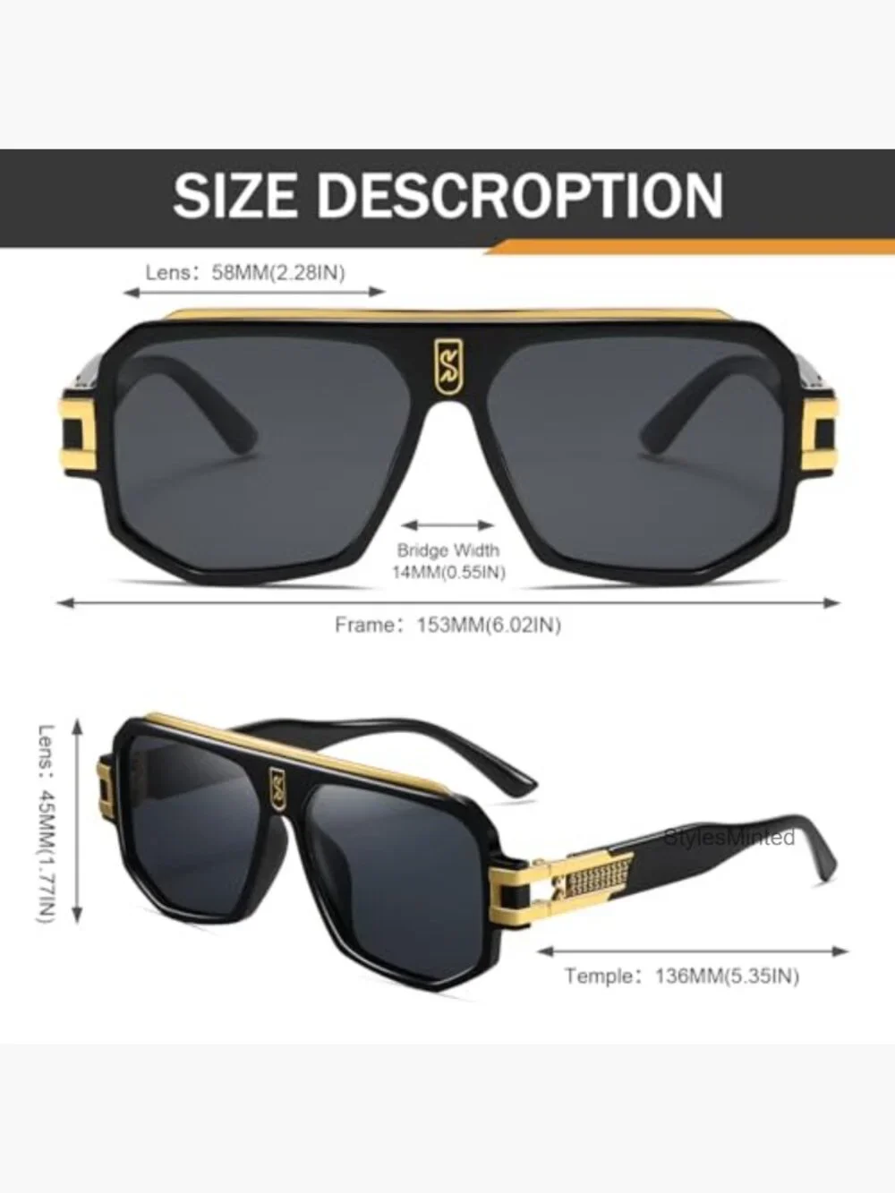 Retro Polarized Pilot Sunglasses Men Women Vintage Square Metal Shades